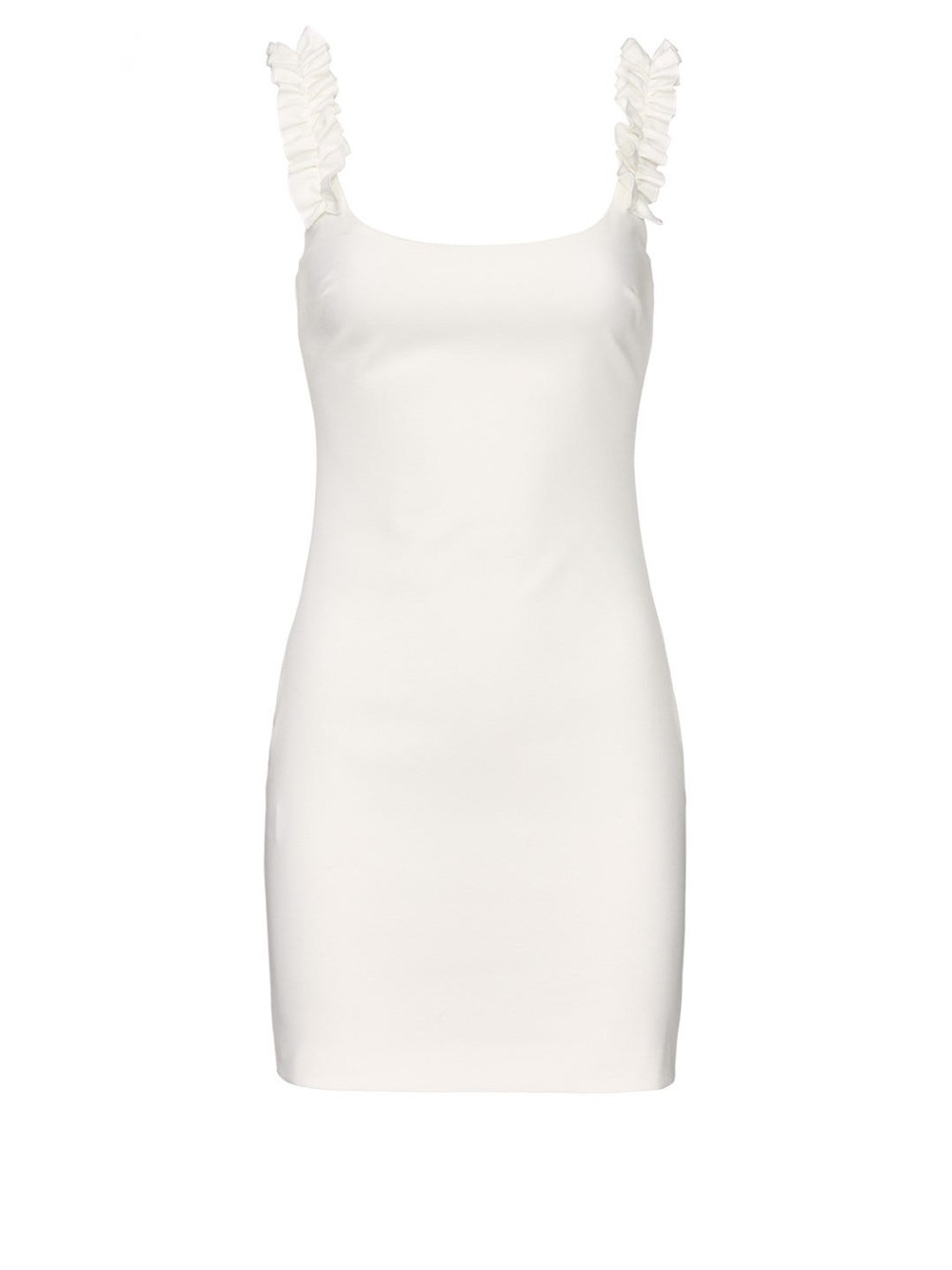 Likely White Ruffle-Strap Bodycon Mini Dress - Picture 4 of 5